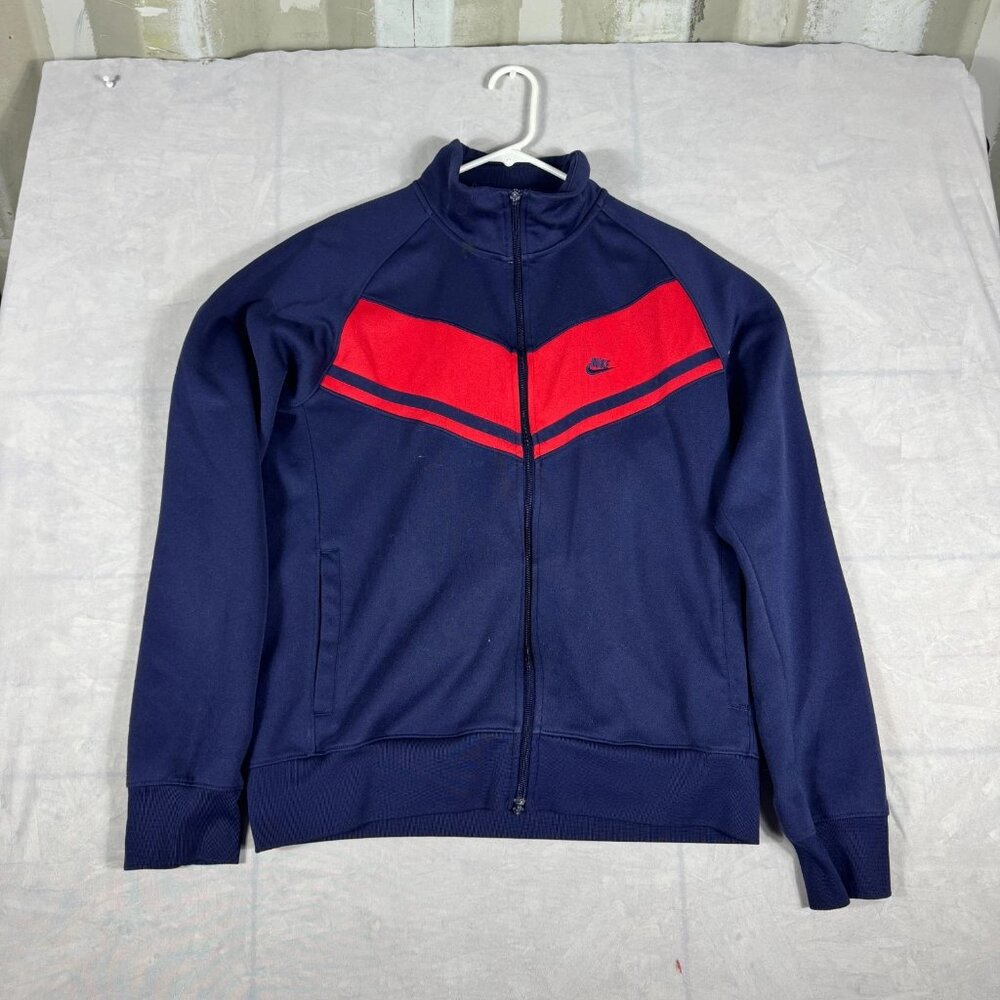 Nike Sportswear Track Jacket Mens Blue Full Zip Long Sleeve Outdoor Warm Up L